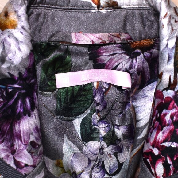 Basler Women’s Pink Gray Tweed Blazer Small-Medium Fun Vibrant Print Jacket - Picture 3 of 15